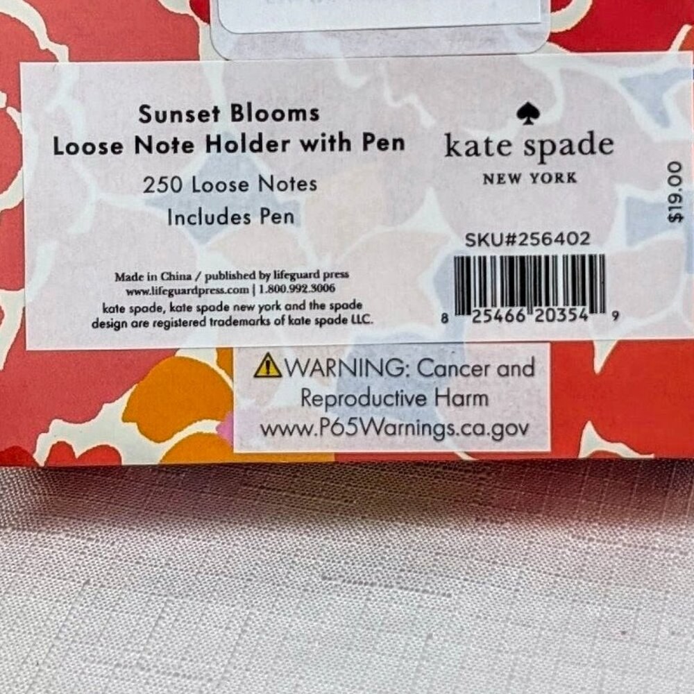 NEW Kate SPADE /Sunset Blooms/ Office/School/ Stationary Supply Bundle - Picture 8 of 10